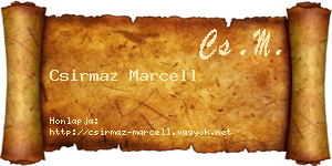 Csirmaz Marcell névjegykártya